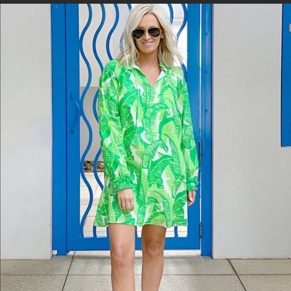 NWT Sail to Stable Palm Print Dress